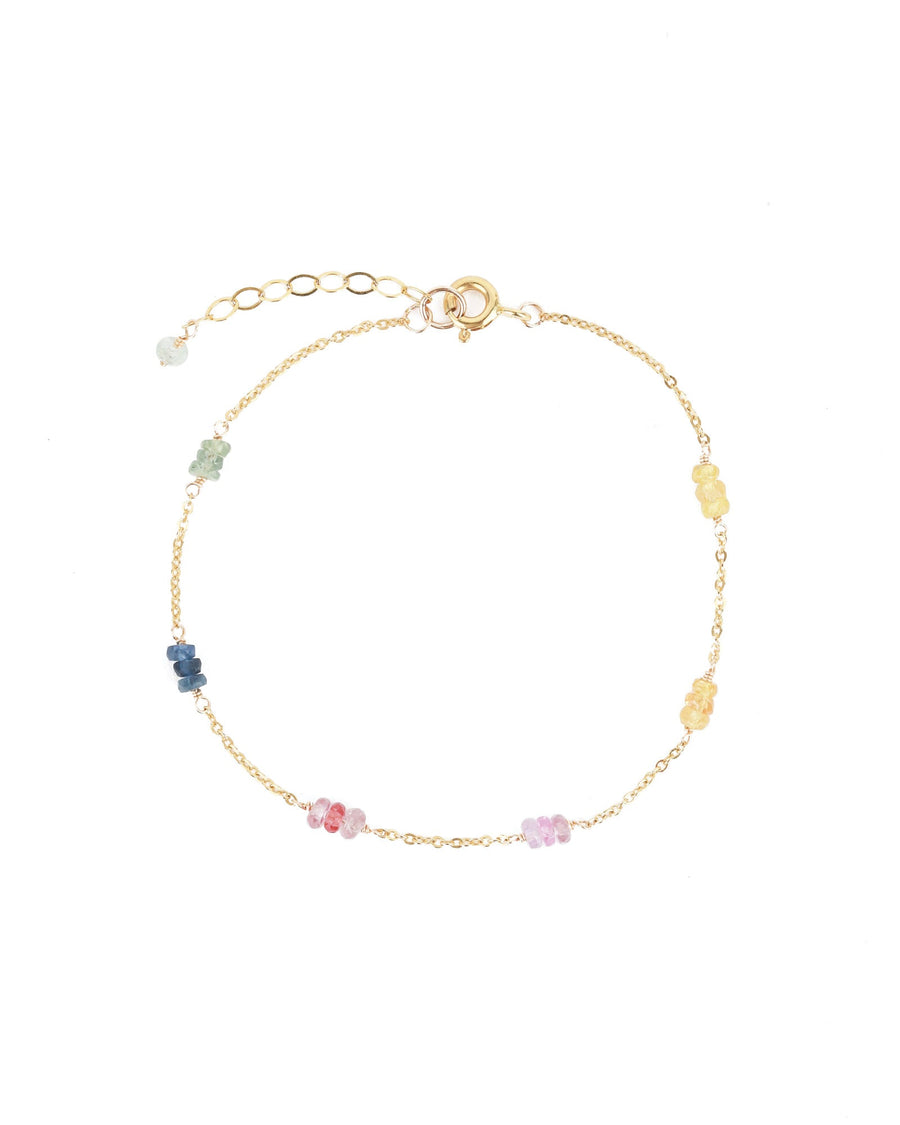 Gem Jar-Station Stone Bracelet-Bracelets-14k Gold Filled, Multi-Blue Ruby Jewellery-Vancouver Canada
