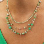 Gem Jar-Station Stone Satellite Necklace-Necklaces-14k Gold Filled, Multi-Blue Ruby Jewellery-Vancouver Canada