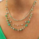 Gem Jar-Station Stone Satellite Necklace-Necklaces-14k Gold Filled, Multi-Blue Ruby Jewellery-Vancouver Canada