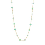 Gem Jar-Station Stone Satellite Necklace-Necklaces-14k Gold Filled, Multi-Blue Ruby Jewellery-Vancouver Canada