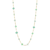 Gem Jar-Station Stone Satellite Necklace-Necklaces-14k Gold Filled, Multi-Blue Ruby Jewellery-Vancouver Canada