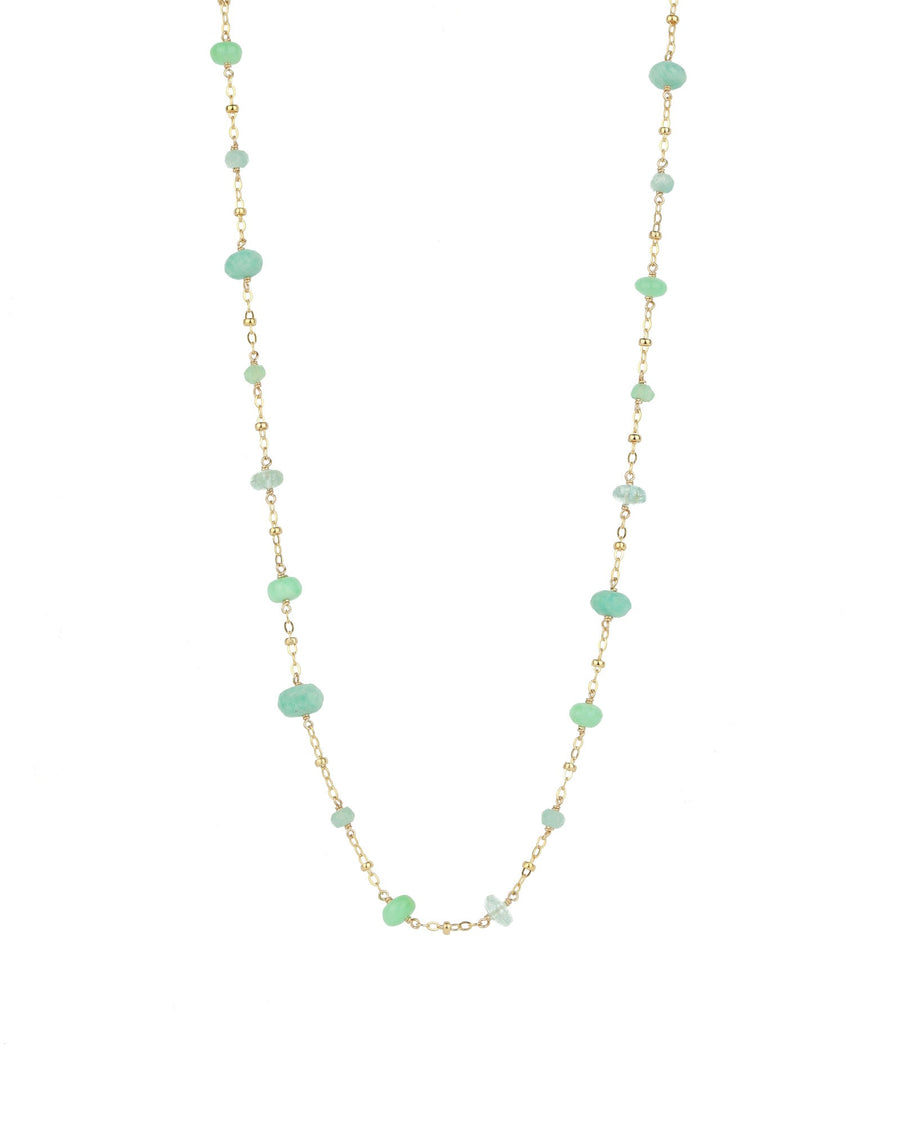 Gem Jar-Station Stone Satellite Necklace-Necklaces-14k Gold Filled, Multi-Blue Ruby Jewellery-Vancouver Canada