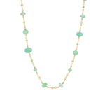Gem Jar-Station Stone Satellite Necklace-Necklaces-14k Gold Filled, Multi-Blue Ruby Jewellery-Vancouver Canada