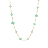 Gem Jar-Station Stone Satellite Necklace-Necklaces-14k Gold Filled, Multi-Blue Ruby Jewellery-Vancouver Canada