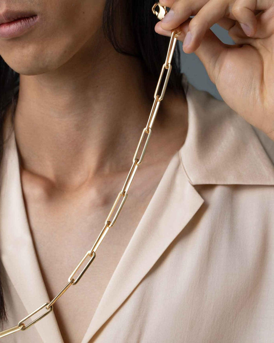 Jenny Bird-Stevie Chain Necklace-Necklaces-14k Gold Plated-Blue Ruby Jewellery-Vancouver Canada