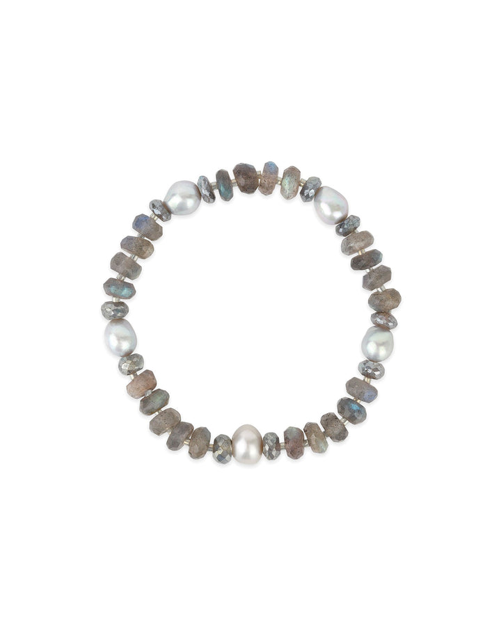 Cause We Care-Stone Miyuki Station Pearl Bracelet | 7mm-Bracelets-Labradorite-Blue Ruby Jewellery-Vancouver Canada
