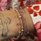 Gem Jar-Stone Satellite Bracelet-Bracelets-14kt Gold Filled, Amethyst-Blue Ruby Jewellery-Vancouver Canada