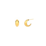 Tashi-Tapered Hoops | 13mm-Earrings-14k Gold Vermeil-Blue Ruby Jewellery-Vancouver Canada