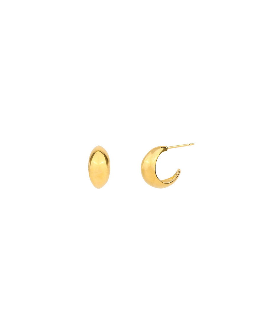 Tashi-Tapered Hoops | 13mm-Earrings-14k Gold Vermeil-Blue Ruby Jewellery-Vancouver Canada