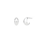 Tashi-Tapered Hoops | 13mm-Earrings-Sterling Silver-Blue Ruby Jewellery-Vancouver Canada