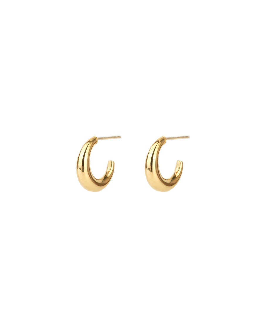 Tashi-Tapered Hoops I 15mm-Earrings-14k Gold Vermeil-Blue Ruby Jewellery-Vancouver Canada