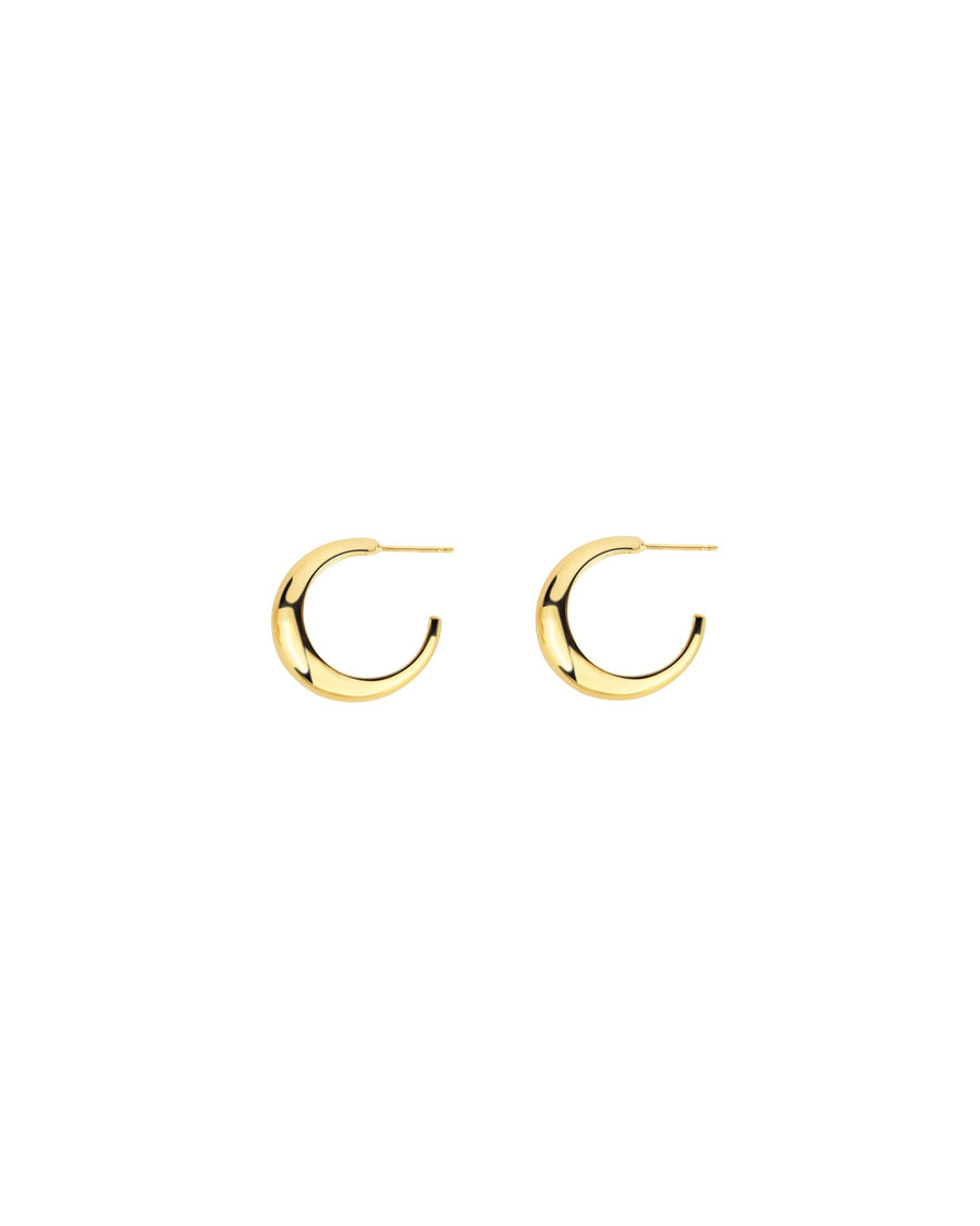 Tashi-Tapered Hoops I 22mm-Earrings-14k Gold Vermeil-Blue Ruby Jewellery-Vancouver Canada