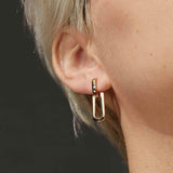 Jenny Bird-Teeni Detachable Link Earrings-Earrings-14k Gold Plated-Blue Ruby Jewellery-Vancouver Canada