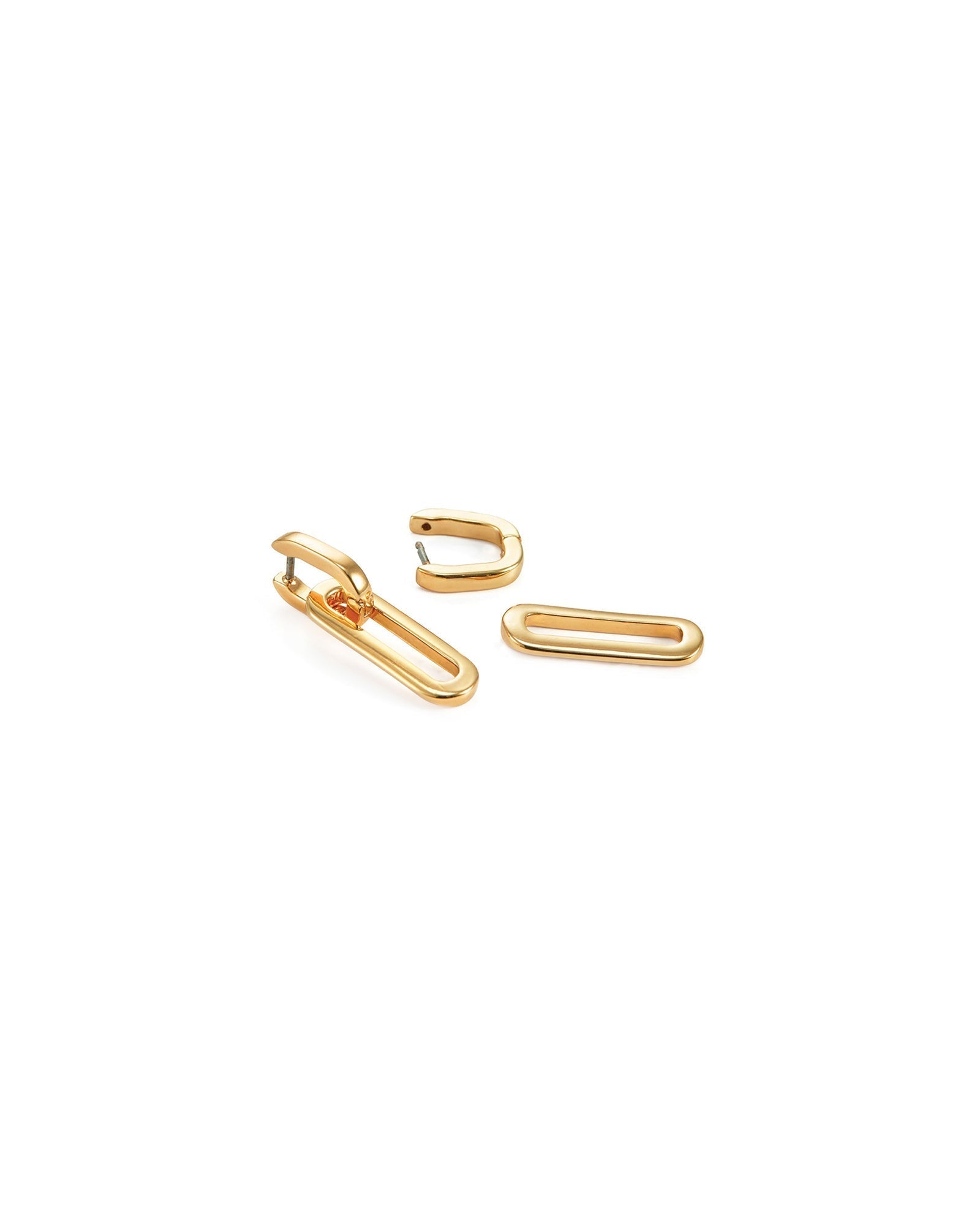 Jenny Bird-Teeni Detachable Link Earrings-Earrings-14k Gold Plated-Blue Ruby Jewellery-Vancouver Canada