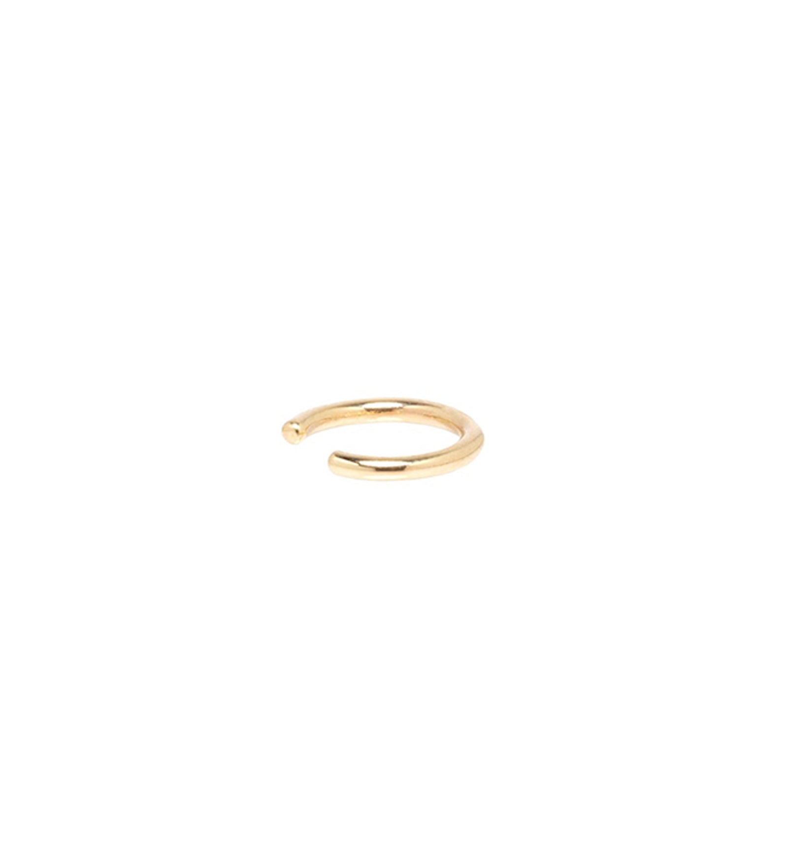 Zoe Chicco-Thick Ear Cuff-Earrings-14k Yellow Gold-Blue Ruby Jewellery-Vancouver Canada