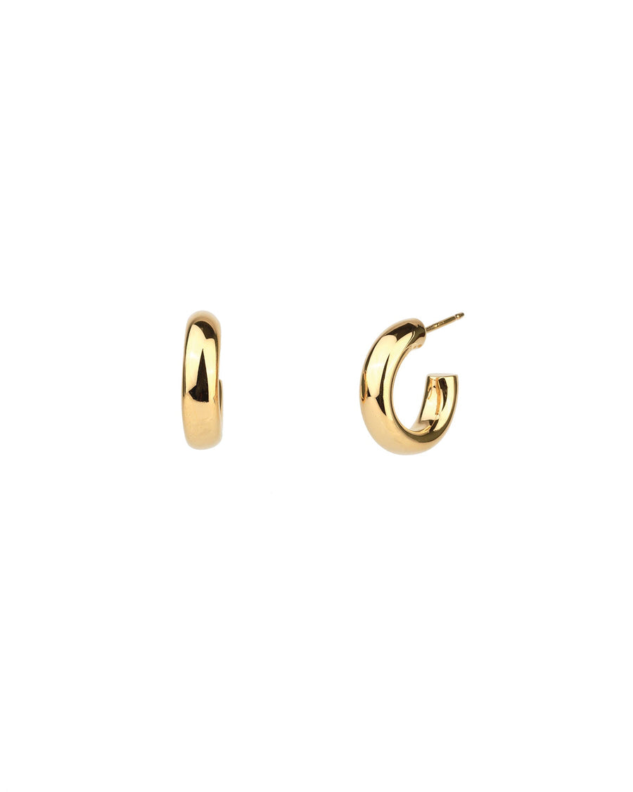 Tashi-Thick Hoops I 15mm-Earrings-14k Gold Vermeil-Blue Ruby Jewellery-Vancouver Canada