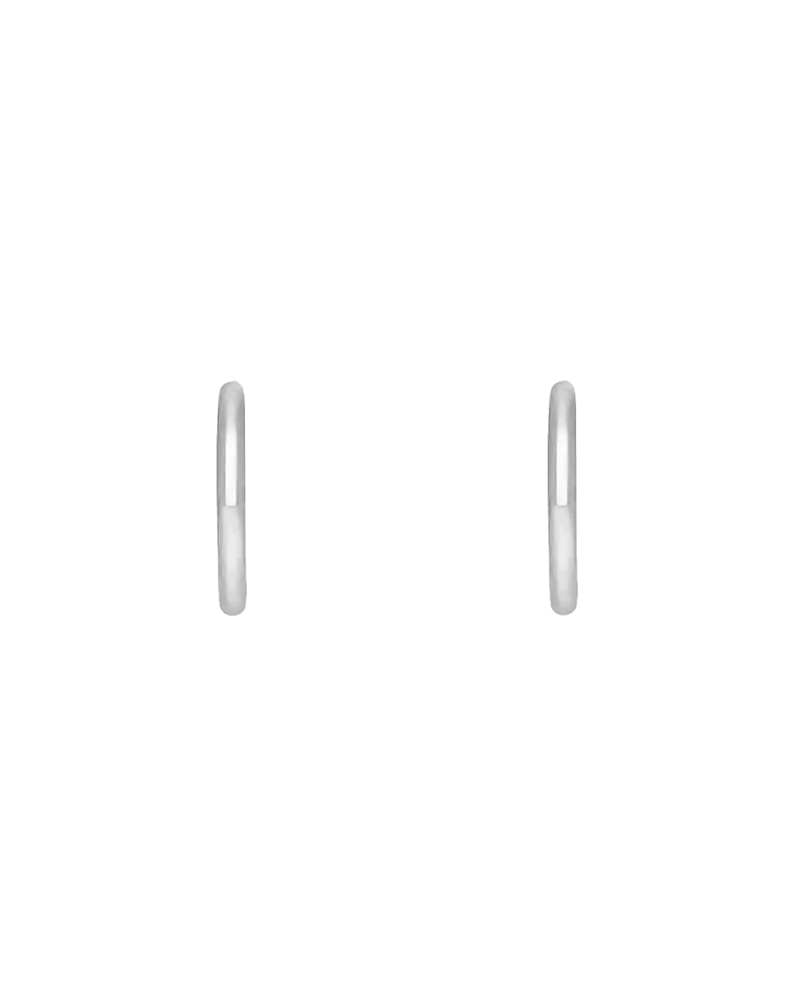 Tashi-Thick Hoops I 20mm-Earrings-Sterling Silver-Blue Ruby Jewellery-Vancouver Canada