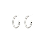 Tashi-Thick Hoops I 20mm-Earrings-Sterling Silver-Blue Ruby Jewellery-Vancouver Canada