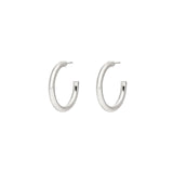 Tashi-Thick Hoops I 20mm-Earrings-Sterling Silver-Blue Ruby Jewellery-Vancouver Canada