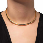 Alexis Bittar-Thin Necklace Collar-Necklaces-14k Gold Plated-Blue Ruby Jewellery-Vancouver Canada
