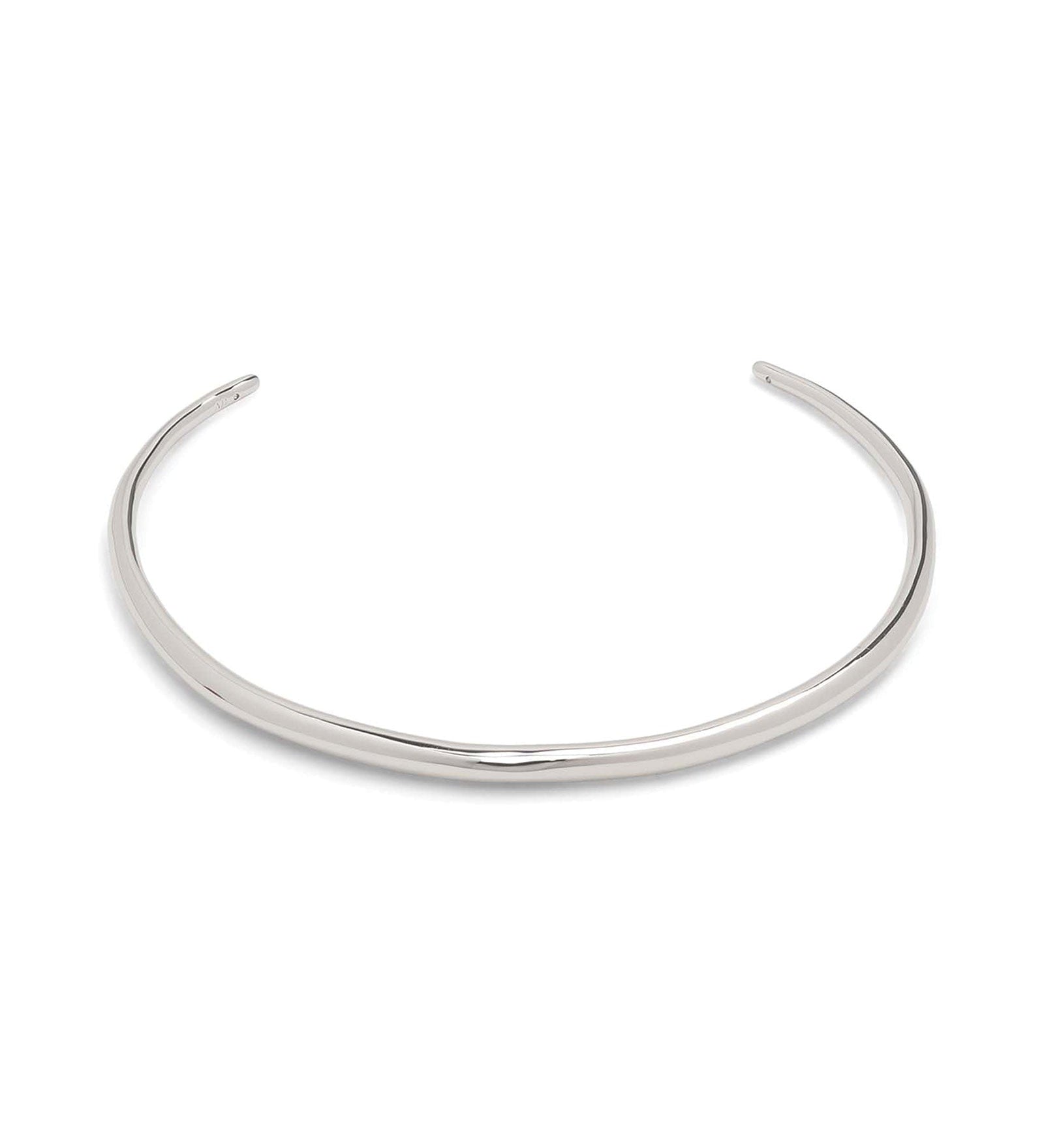 Alexis Bittar-Thin Necklace Collar-Necklaces-Rhodium Plated Brass-Blue Ruby Jewellery-Vancouver Canada