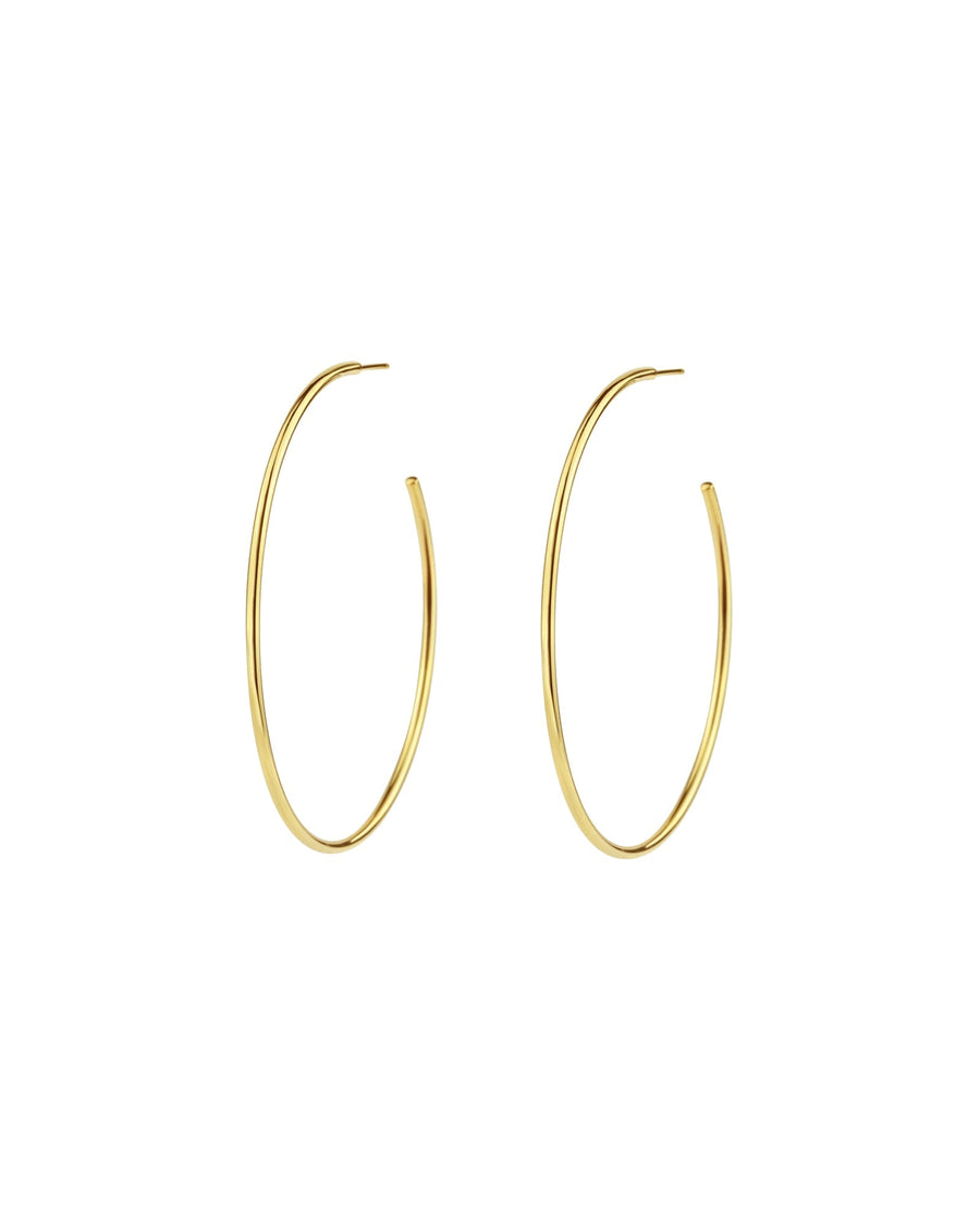 Tashi-Thin Tube Hoops I 50mm-Earrings-14k Gold Vermeil-Blue Ruby Jewellery-Vancouver Canada
