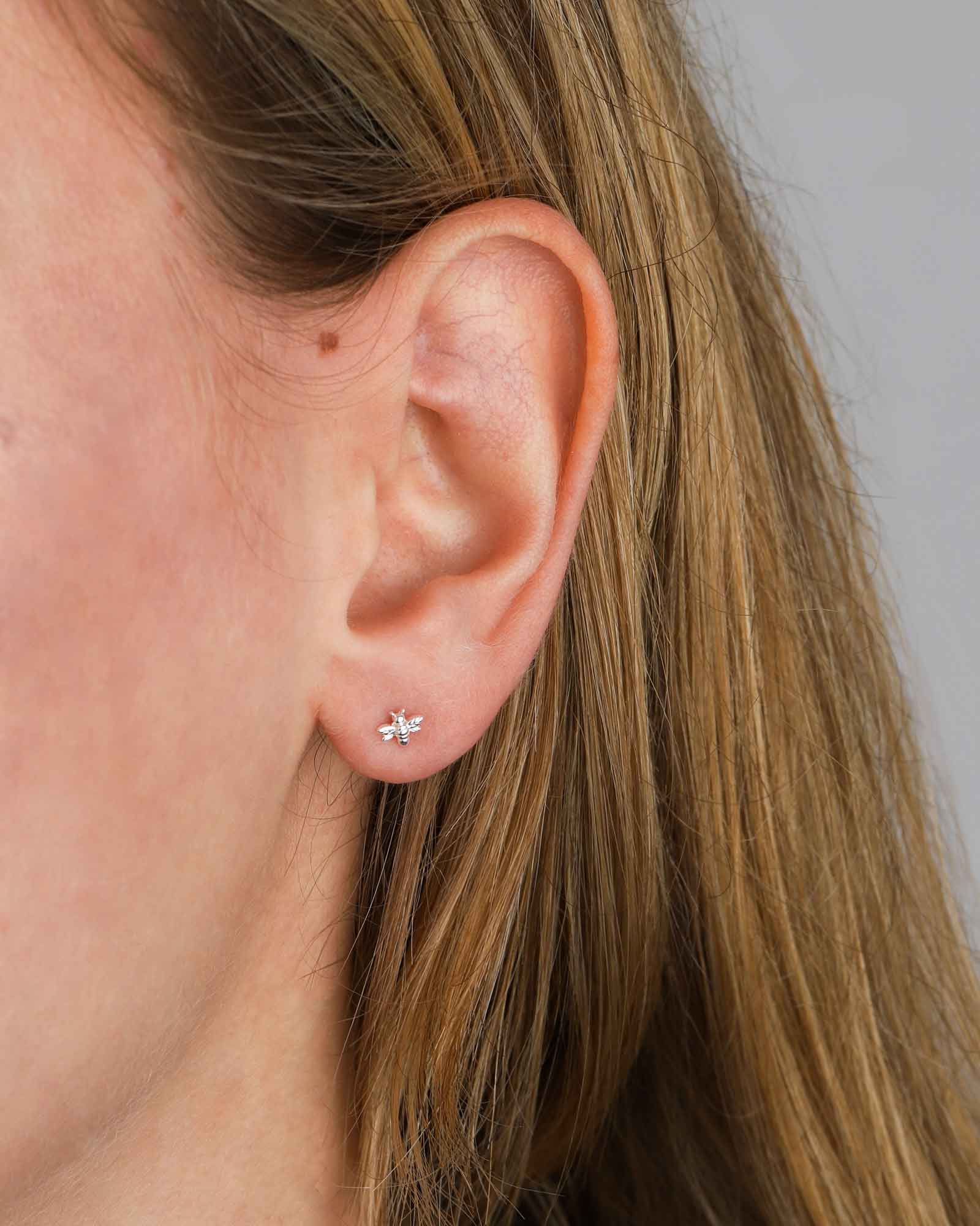 Tiny Bee Studs