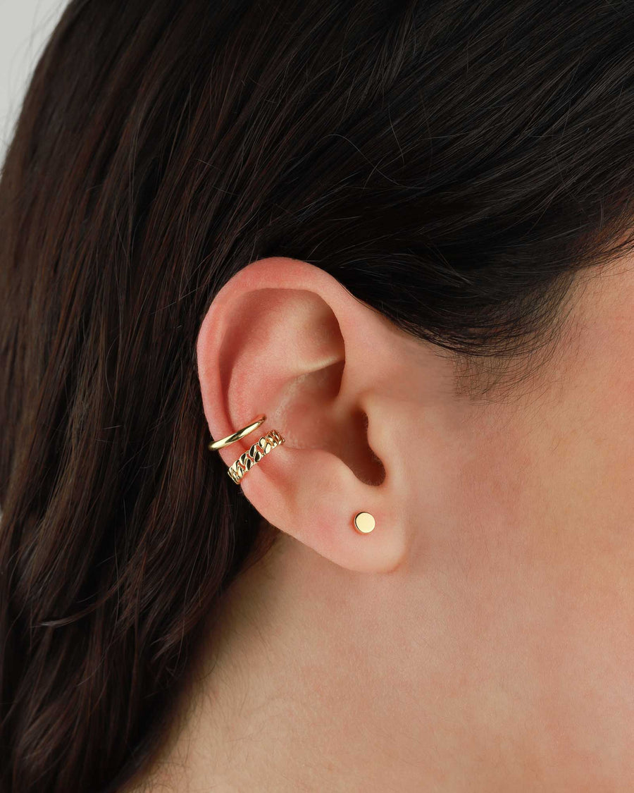 Tashi-Tiny Dot Studs-Earrings-14k Gold Vermeil-Blue Ruby Jewellery-Vancouver Canada