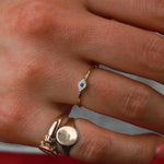 Quiet Icon-Tiny Evil Eye Ring-Rings-Blue Ruby Jewellery-Vancouver Canada