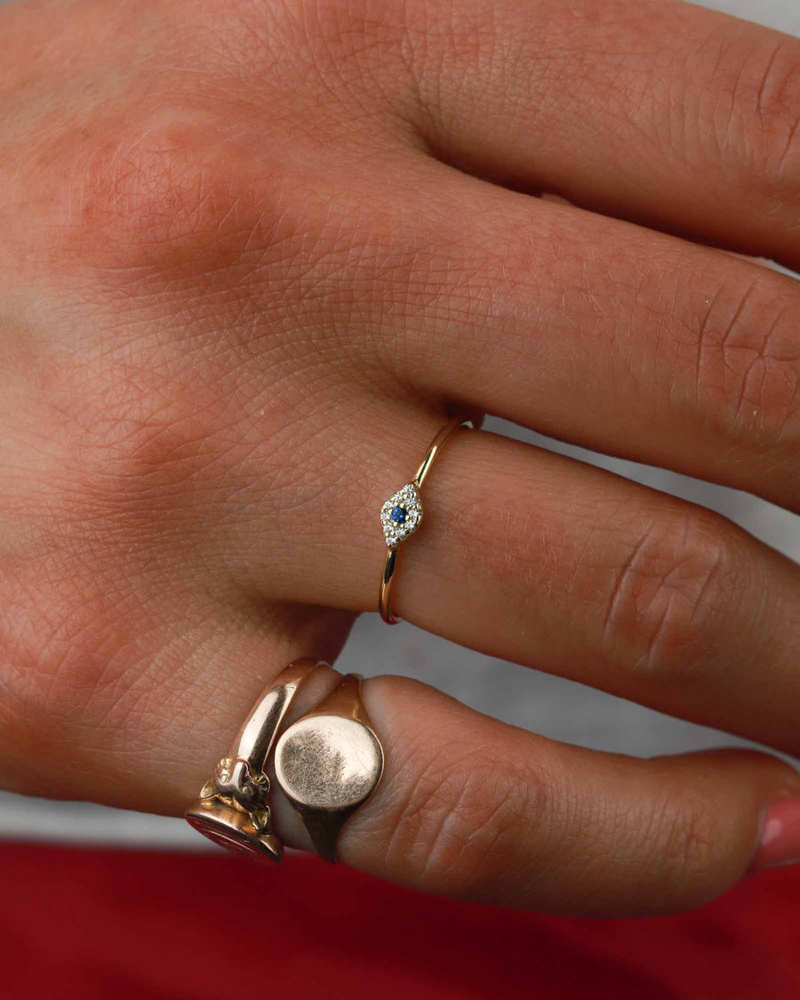Tiny Evil Eye Ring