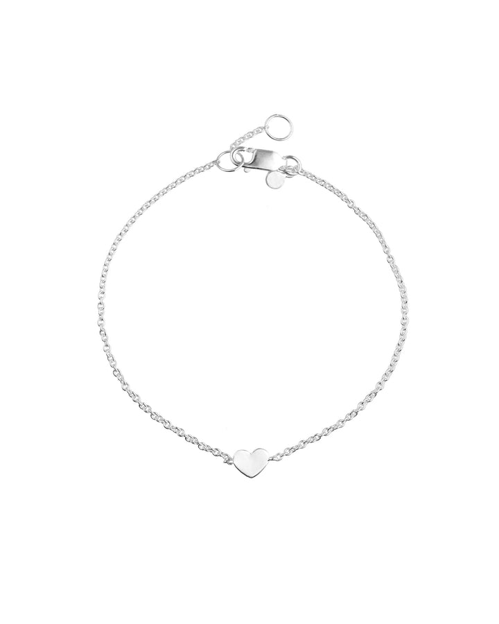 Tashi-Tiny Heart Bracelet-Bracelets-Sterling Silver-Heart-Blue Ruby Jewellery-Vancouver Canada