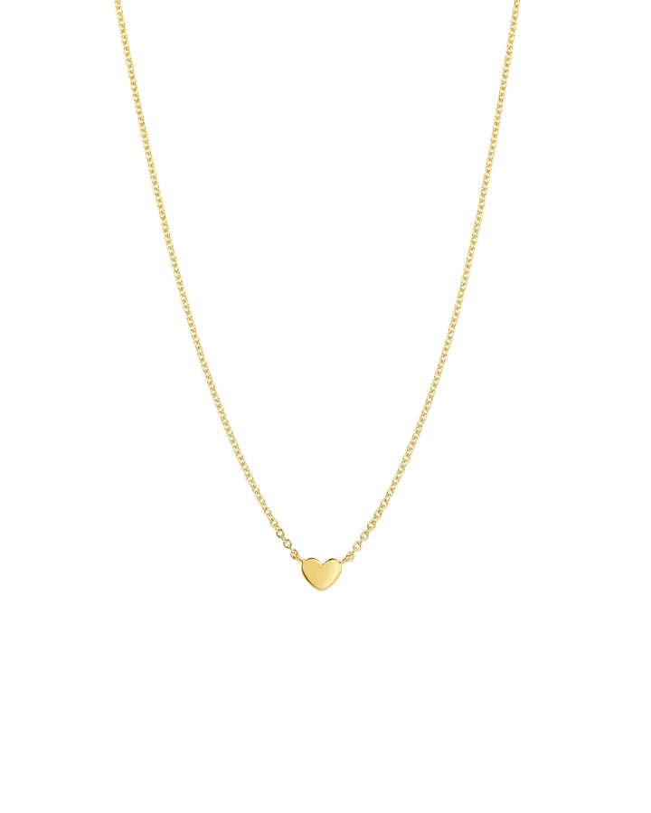 Tashi-Tiny Heart Necklace-Necklaces-14k Gold Vermeil-Heart-Blue Ruby Jewellery-Vancouver Canada