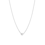 Tashi-Tiny Heart Necklace-Necklaces-Sterling Silver-Heart-Blue Ruby Jewellery-Vancouver Canada