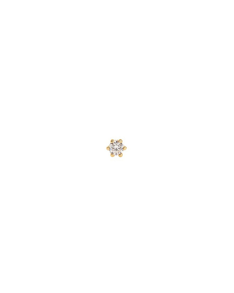 Leah Alexandra Fine-Tiny Stud-Earrings-10k Yellow Gold, Cubic Zirconia-Blue Ruby Jewellery-Vancouver Canada