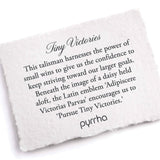 Tiny Victories Talisman-Oxidized Sterling Silver-Blue Ruby Jewellery-Vancouver Canada