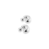 Jenny Bird-Tome Hoops - Medium-Earrings-Silver Plated-Blue Ruby Jewellery-Vancouver Canada