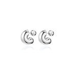 Jenny Bird-Tome Hoops - Medium-Earrings-Silver Plated-Blue Ruby Jewellery-Vancouver Canada