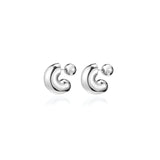 Jenny Bird-Tome Hoops - Medium-Earrings-Silver Plated-Blue Ruby Jewellery-Vancouver Canada