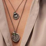 Tree Of Life Talisman-Oxidized Sterling Silver-Blue Ruby Jewellery-Vancouver Canada