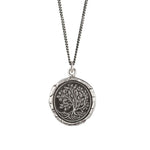 Tree Of Life Talisman-Oxidized Sterling Silver-Blue Ruby Jewellery-Vancouver Canada