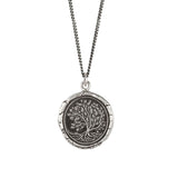 Tree Of Life Talisman-Oxidized Sterling Silver-Blue Ruby Jewellery-Vancouver Canada