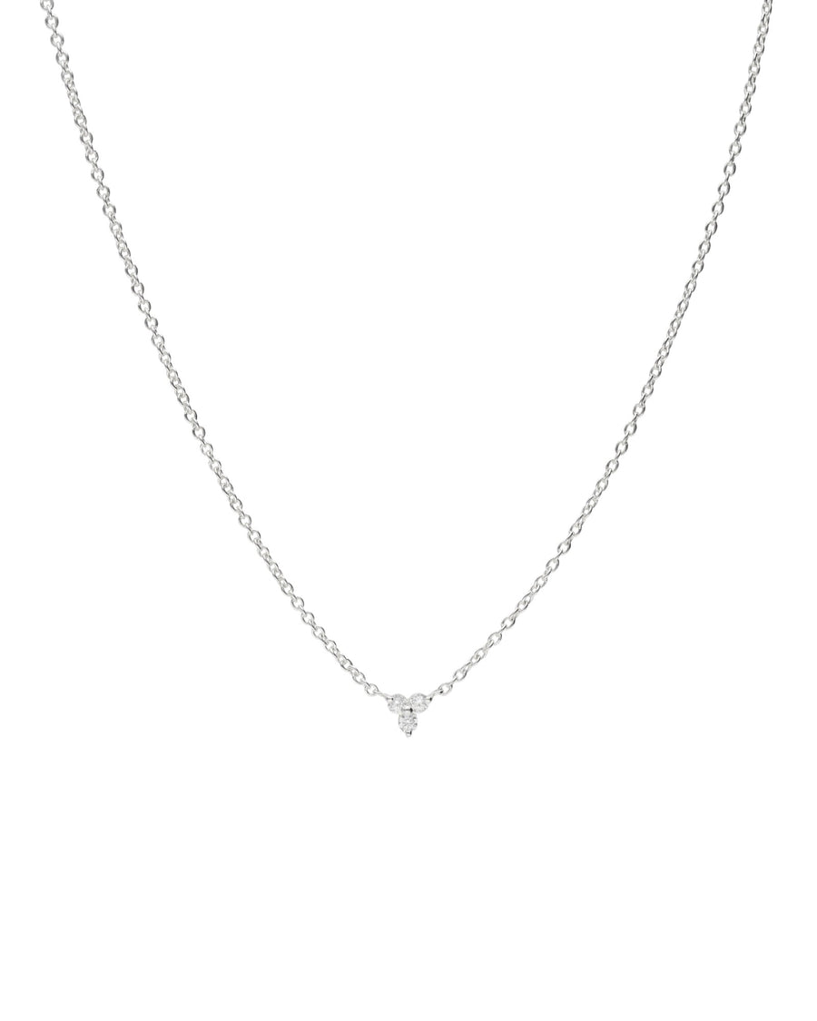 Tashi-Trillium CZ Necklace-Necklaces-Sterling Silver, Cubic Zirconia-Blue Ruby Jewellery-Vancouver Canada