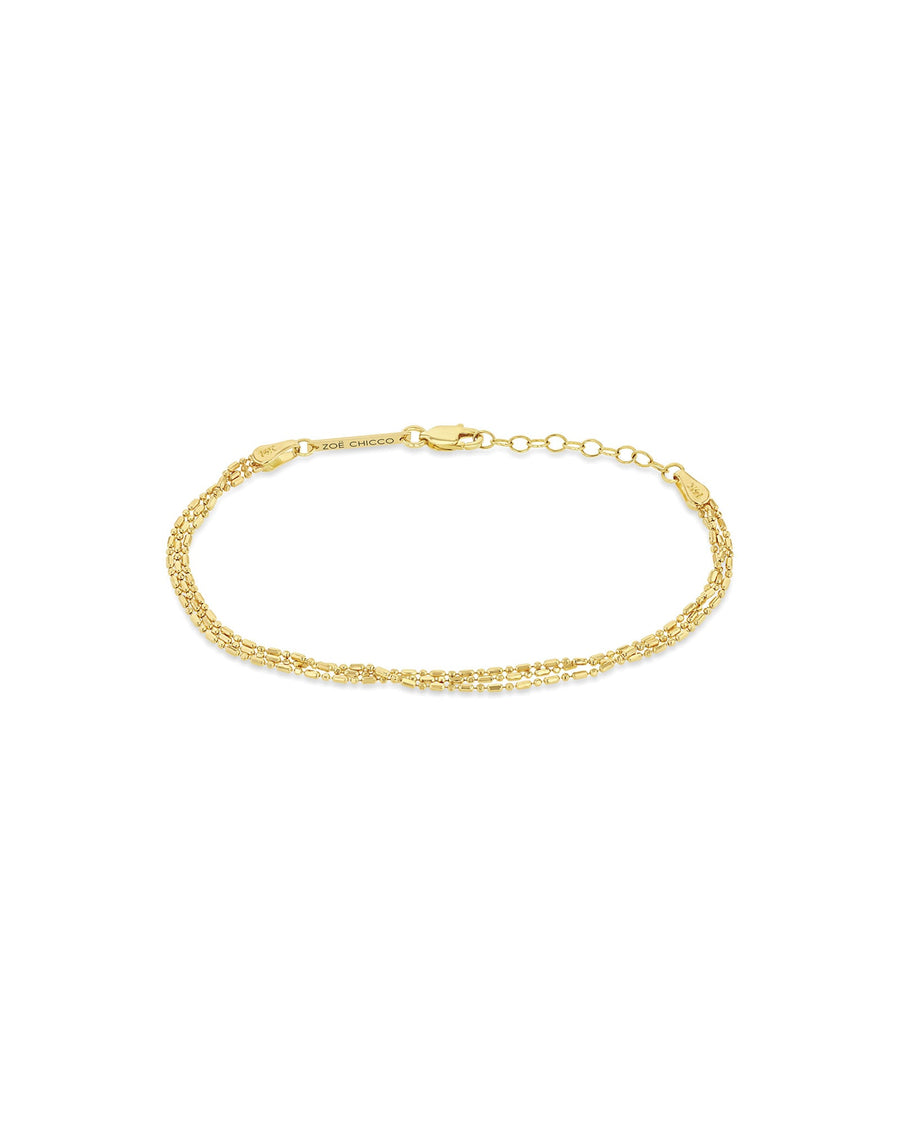 Zoe Chicco-Triple Strand Tube Bar Bracelet-Bracelets-14k Yellow Gold-Blue Ruby Jewellery-Vancouver Canada