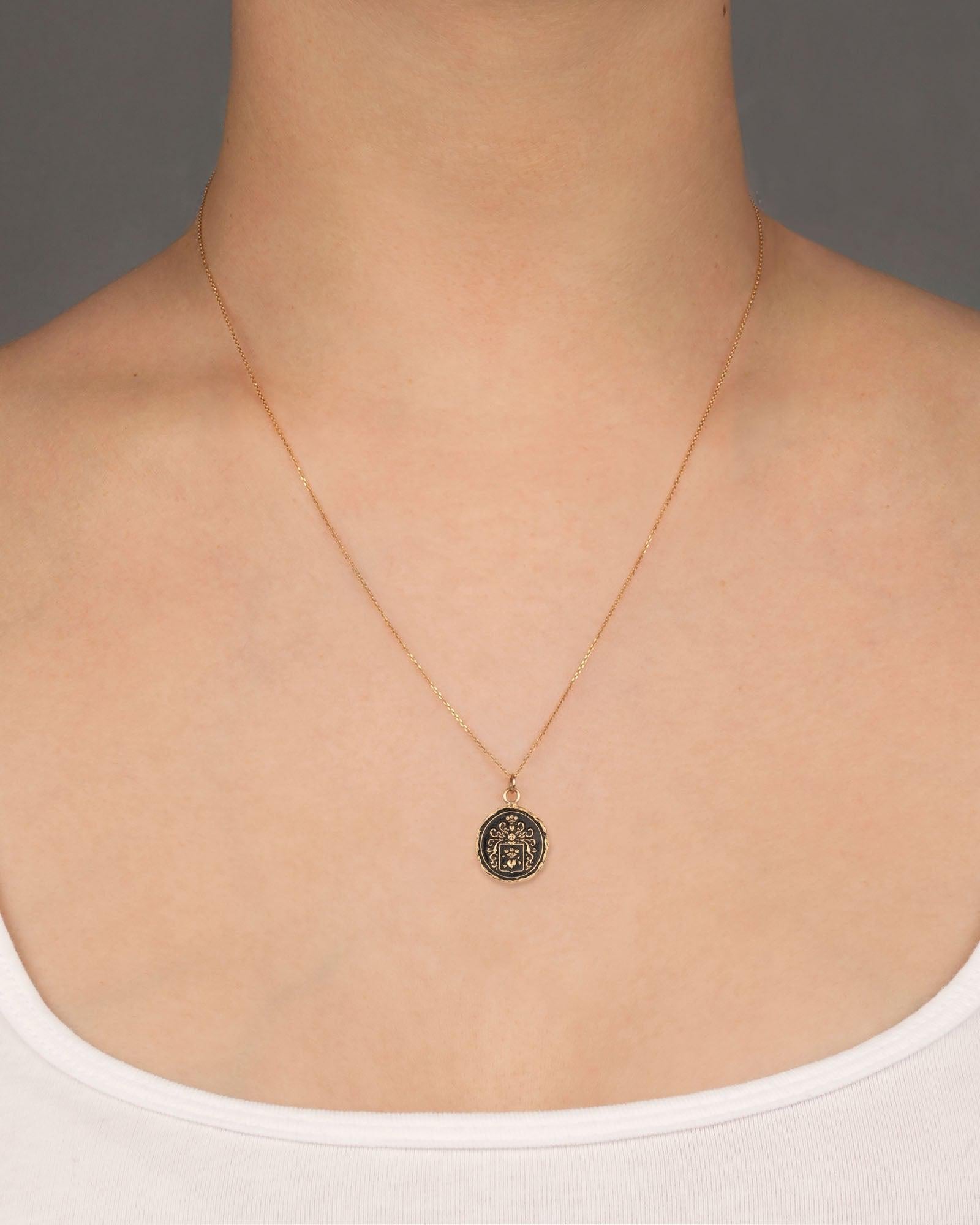 Pyrrha True Love 14k Gold Talisman 14k Yellow Gold Blue Ruby