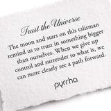 Trust The Universe Talisman-Oxidized Sterling Silver-Blue Ruby Jewellery-Vancouver Canada