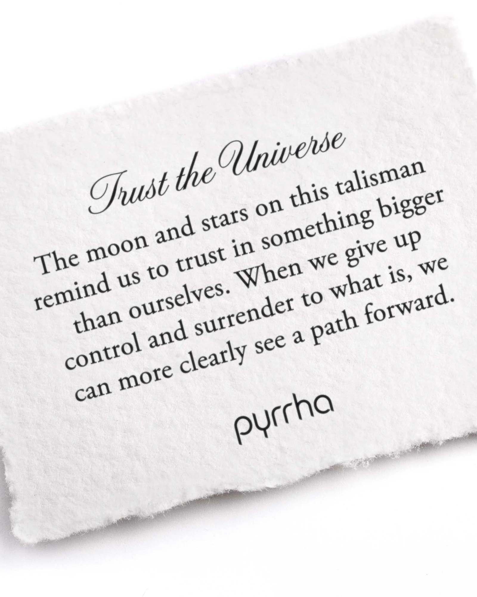 Trust The Universe Talisman-Oxidized Sterling Silver-Blue Ruby Jewellery-Vancouver Canada