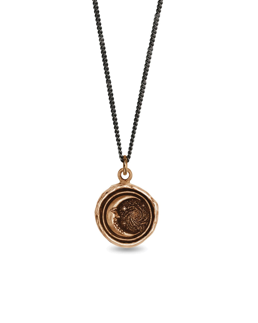 Pyrrha-Trust The Universe Talisman-Necklaces-Bronze-Blue Ruby Jewellery-Vancouver Canada