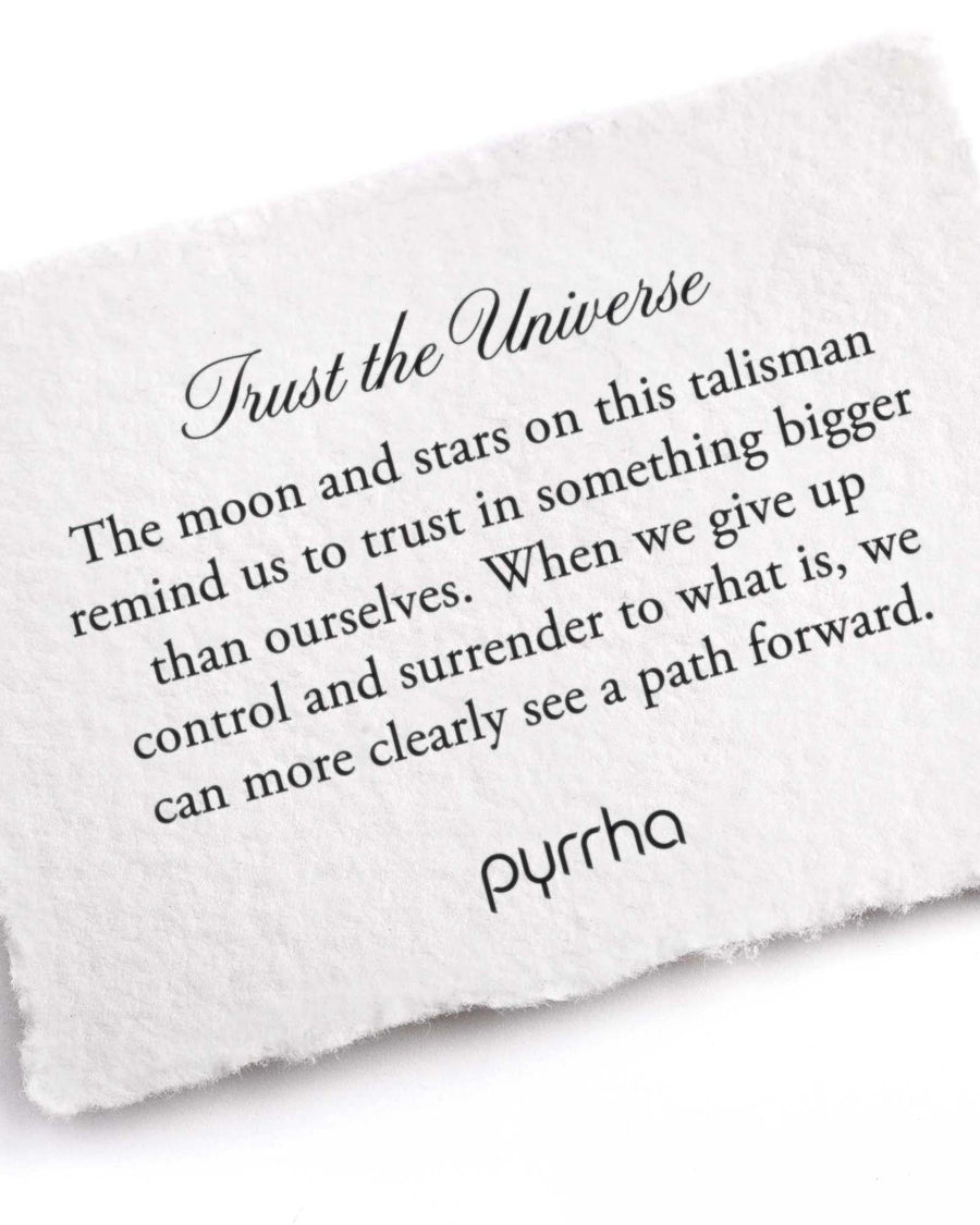 Pyrrha-Trust The Universe Talisman-Necklaces-Oxidized Sterling Silver, Diamond-Blue Ruby Jewellery-Vancouver Canada