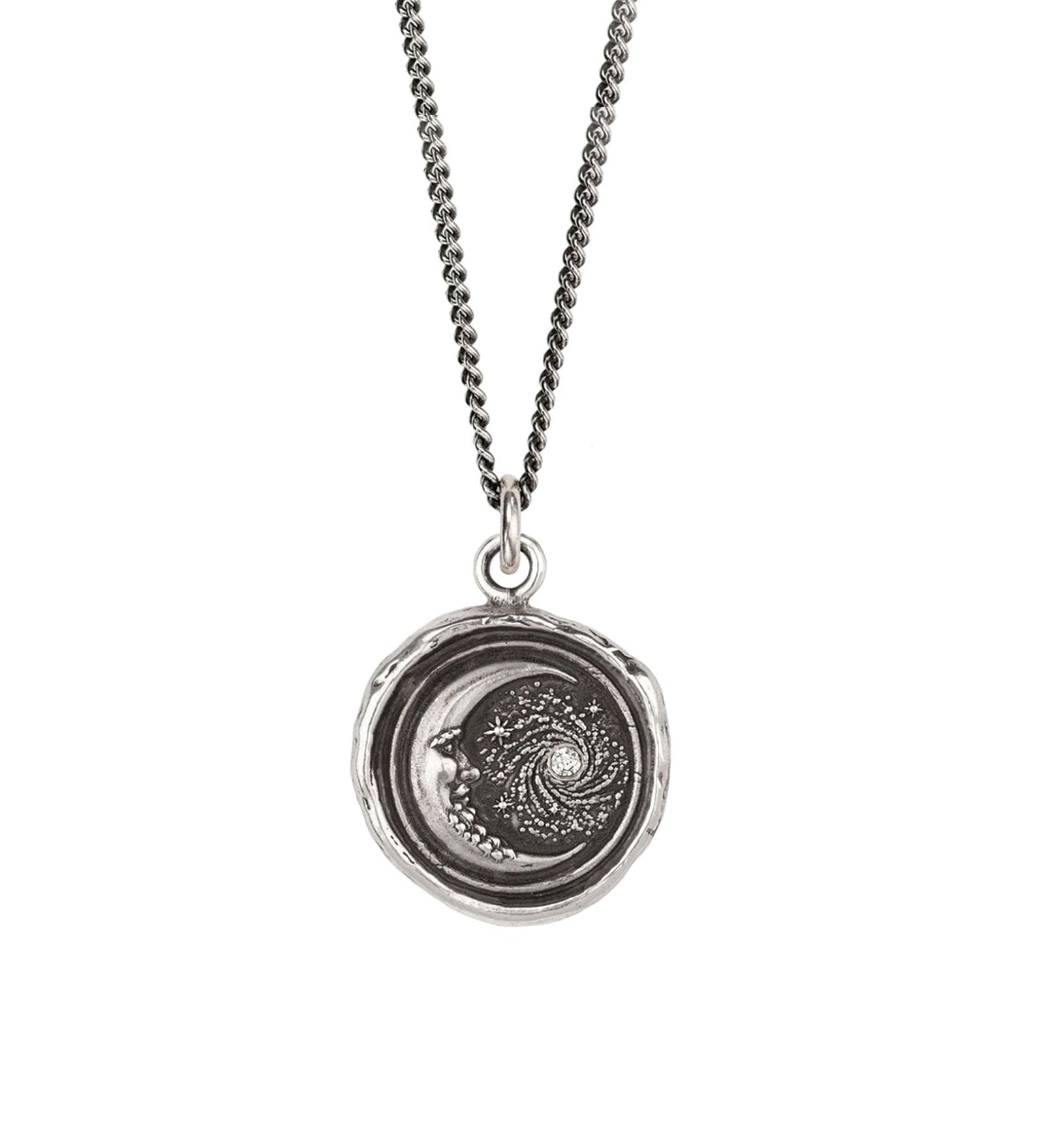 Pyrrha-Trust The Universe Diamond Necklace-Necklaces-Blue Ruby Jewellery-Vancouver Canada