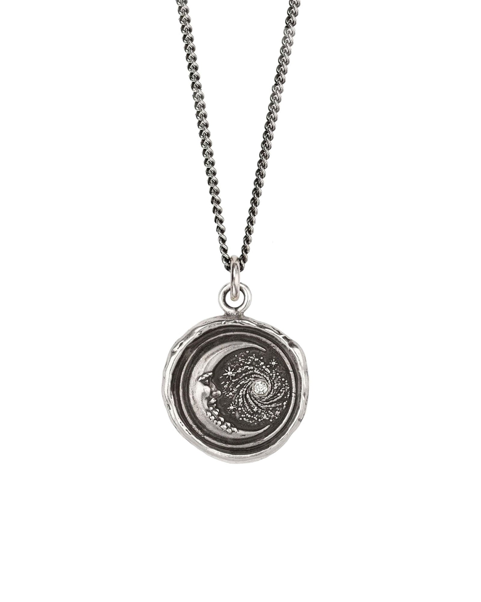 Pyrrha-Trust The Universe Diamond Necklace-Necklaces-Blue Ruby Jewellery-Vancouver Canada